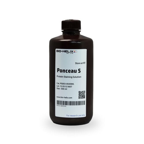 Reagente in soluzione - Ponceau S - Bio-Helix - soluzione colorante / scala proteica / per western blot