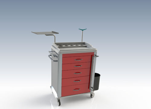 Carrello medico - MT C 01 - ALATURCA - di emergenza / portabombole di ossigeno / portarifiuti