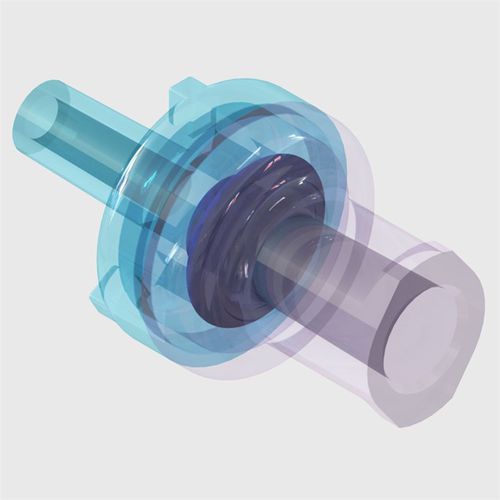 Valvola di non ritorno per il settore medico - E-C-190043 - The West Group Ltd - in silicone / in policarbonato / blu