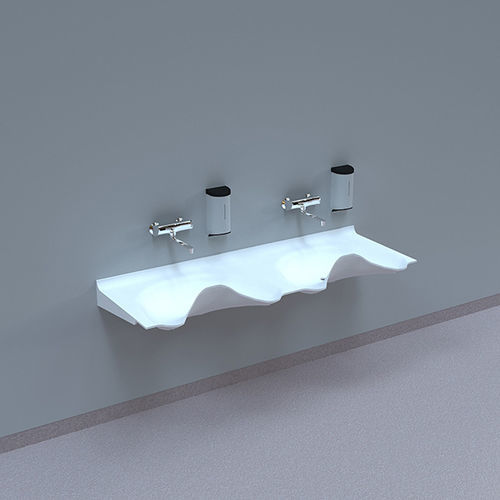 Lavandino chirurgico 2 postazioni - OV1720GW-00 - NOAS Sweden - in Corian®