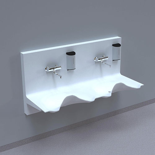 Lavandino chirurgico 2 postazioni - OV1720GW-01 - NOAS Sweden - in Corian®