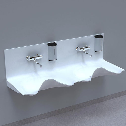 Lavandino chirurgico 2 postazioni - OV1720GW-02 - NOAS Sweden - in Corian®