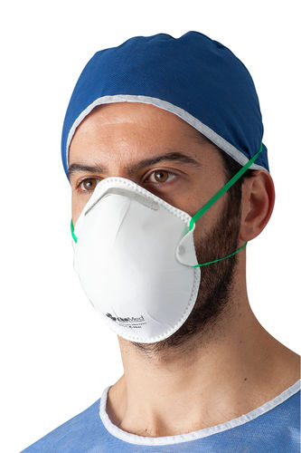 Maschera respiratoria FFP3 - Ekomed Health - in tessuto / senza valvola / a coppa