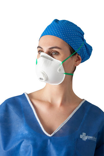 Maschera respiratoria FFP3 - Ekomed Health - in tessuto / con valvola di espirazione / a coppa