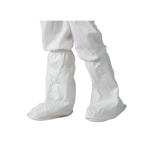 Copriscarpa con gambale in polietilene - Ekomed Health - monouso / in tessuto non tessuto / impermeabile