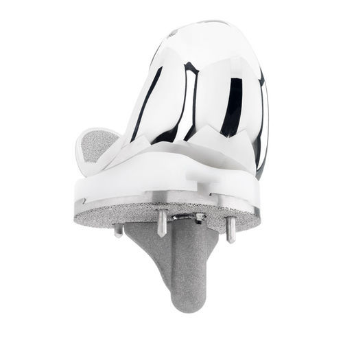 Protesi di ginocchio tricompartimentale - Evolution®BIOFOAM® - MicroPort Orthopedics - a piatto fisso / non cementata / sinistra
