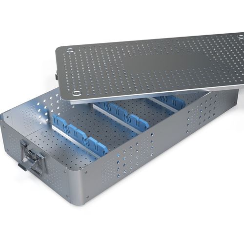 Contenitore di sterilizzazione per strumenti - HX-LSC - Jiangsu Huaxi Medical Equipment - per endoscopio / per consumabili / in acciaio inossidabile