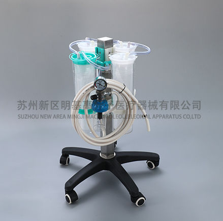 Aspiratore chirurgico pneumatico - Suzhou New District Mingji Polymer Medical Equipment Co., Ltd. - per drenaggio chirurgico e sbrigliamento / su unità terminale di vuoto