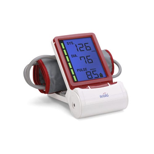 Sfigmomanometro elettronico automatico - SC 7701 - SCALA Electronic - con bracciale integrato
