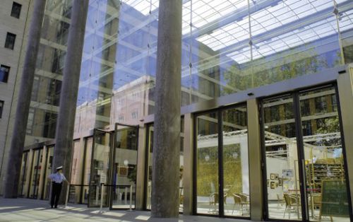 Porta di protezione - C 90 SU - KOS Spezialtüren GmbH - per ospedale / battente / in acciaio inossidabile