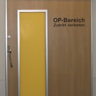 Porta di radioprotezione - CLEAN K1-A Pb - KOS Spezialtüren GmbH - per ospedale / battente / in alluminio