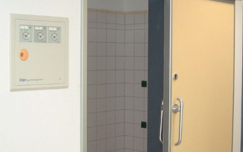 Porta per ospedale - CLEAN K1-A F - KOS Spezialtüren GmbH - scorrevole / in alluminio / ermetica