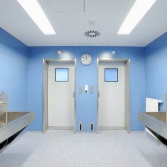 Porta per ospedale - CLEAN K1-A na - KOS Spezialtüren GmbH - battente