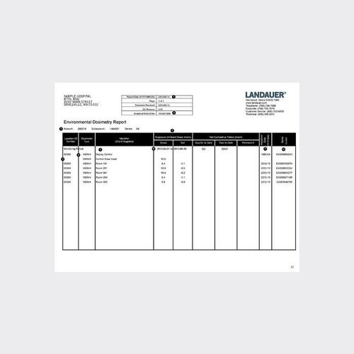 Software per ospedale - Environmental  - LANDAUER - di gestione dei referti dei pazienti / di controllo / per reportistica