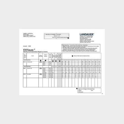 Software per ospedale - ESTimate® - LANDAUER - di gestione dei referti dei pazienti / per reportistica