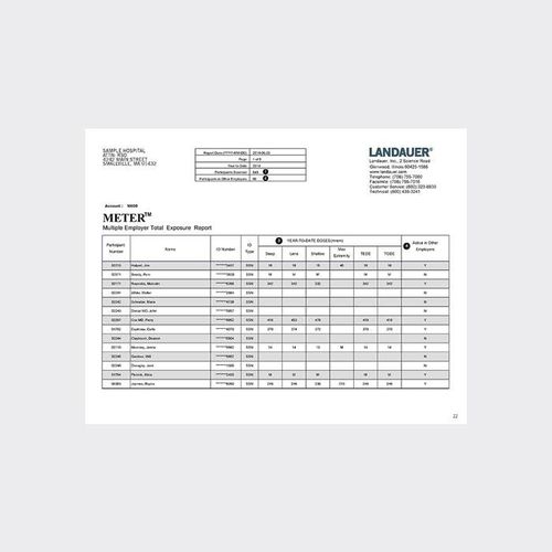 Software per ospedale - METER™ - LANDAUER - odontoiatrico / veterinario / di gestione dei referti dei pazienti