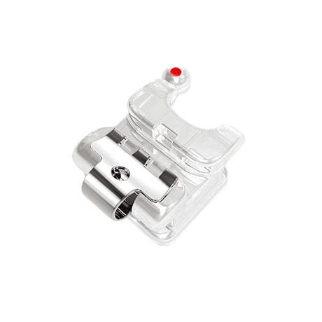 Bracket ortodontici estetico - Glacier II - Innovative Material and Devices, Inc. - di autolegatura / in ceramica / trasparente