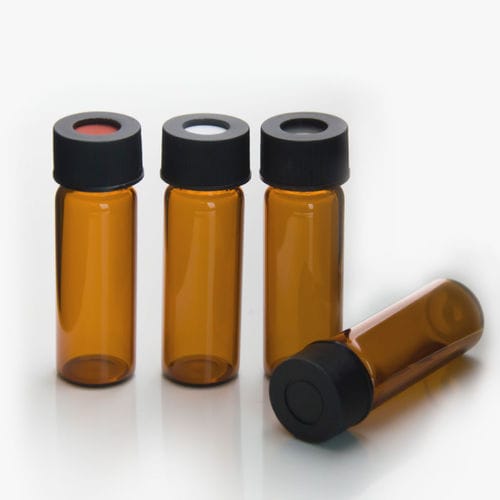 Fiala per HPLC - ZHEJIANG AIJIREN TECHNOLOGY INC. - in vetro borosilicato / graduata / con tappo a vite