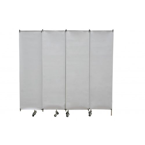 Paravento medicale con rotelle - P-180-I8-0 - EROND - 4 pannelli / in acciaio inossidabile