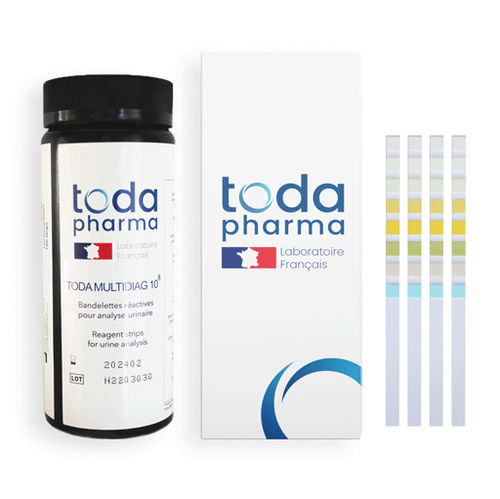 Striscia analitica multiparametrica - MULTIDIAG 8 - TODA PHARMA - di pH / di glucosio / di proteine