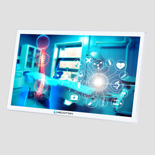 Terminale multimediale per postazione paziente con lettore di scheda - DF32 - Vecoton Technology - Android / senza ventole / con touch screen multitouch