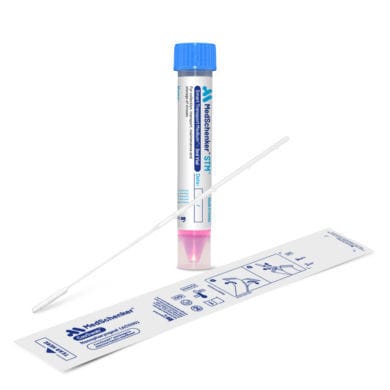 Tampone per microbiologia - SCS30-A - Medschenker - nasofaringeo / con terreno di trasporto / floccato