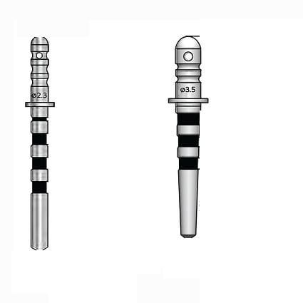 Calibro di profondita di impianti per implantologia dentale - Teetanium ®  - Medibrex - dritto / in titanio