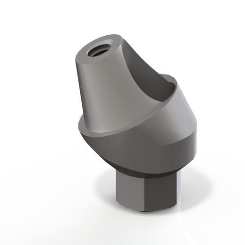 Pilastro dentale per impianto in titanio - Teetanium ®   - Medibrex - ad esagono interno / a vite / angolare
