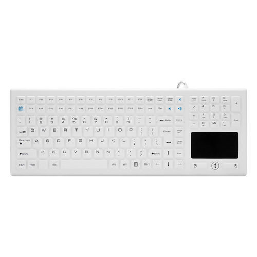 Tastiera medicale con touchpad - ATM-SK406T - Shezhen AITmon Technology Co,.Ltd - con tastierino numerico / in silicone / lavabile