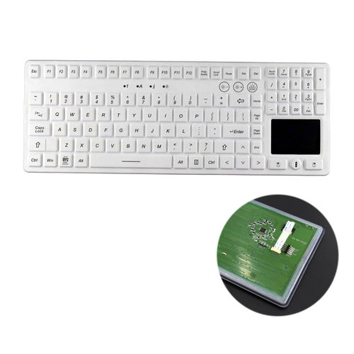 Tastiera medicale con touchpad - ATM-SK12 - Shezhen AITmon Technology Co,.Ltd - con puntatore / con tastierino numerico / con autenticazione multifattoriale