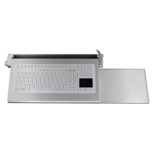 Tastiera medicale con touchpad - ATM-ORK02 - Shezhen AITmon Technology Co,.Ltd - in silicone / USB / antimicrobica