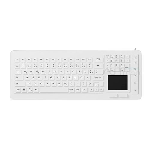 Tastiera medicale con touchpad - ATM-SK409T - Shezhen AITmon Technology Co,.Ltd - con tastierino numerico / in silicone / lavabile