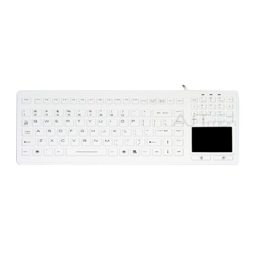 Tastiera medicale con touchpad - ATM-SK410T - Shezhen AITmon Technology Co,.Ltd - con tastierino numerico / in silicone / lavabile