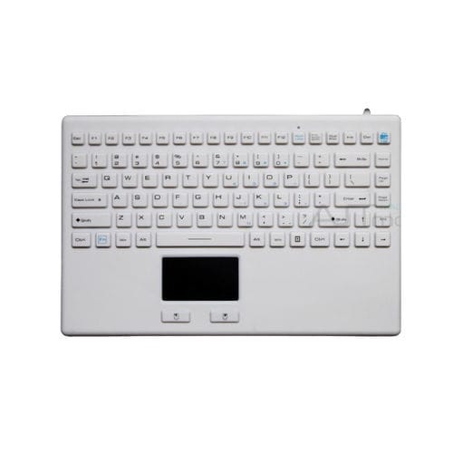 Tastiera medicale con touchpad - ATM-SK407T - Shezhen AITmon Technology Co,.Ltd - con tastierino numerico / in silicone / lavabile