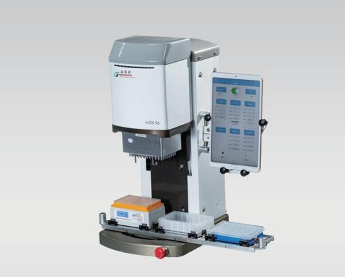 Workstation da laboratorio automatica - MGS-96 - MyGenostics Inc. - per manipolazione di liquidi / tramite pipettaggio / da banco