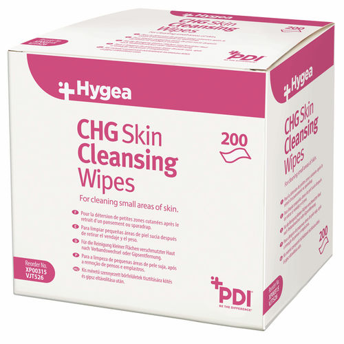 Salvietta detergente per igiene corporea - Hygea CHG - PDI International - 200 pezzi