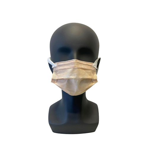 Mascherina chirurgica senza lattice - CM201  - SWS-Medicare - pediatrica / scatola da 10 pezzi / beige