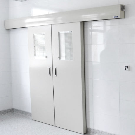 Porta per sala operatoria - 104.21 - FORCLEAN - scorrevole / battente / in acciaio inossidabile