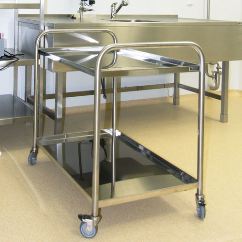 Carrello per dispositivi medici - 215.07 - FORCLEAN - per movimentazione / in acciaio inossidabile
