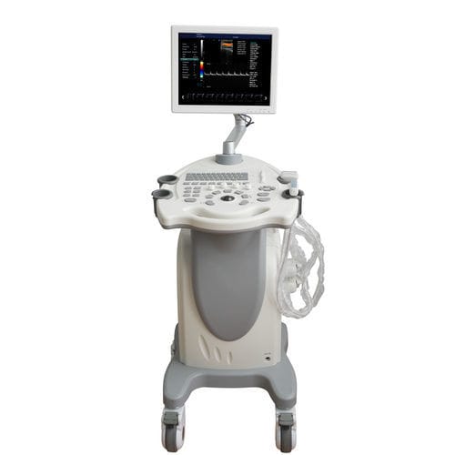 Ecografo su piattaforma - MDK-9800 - Mianyang United Ultrasound Electronics - per ecografia ginecologica ed ostetrica / in bianco e nero / con doppler a colori