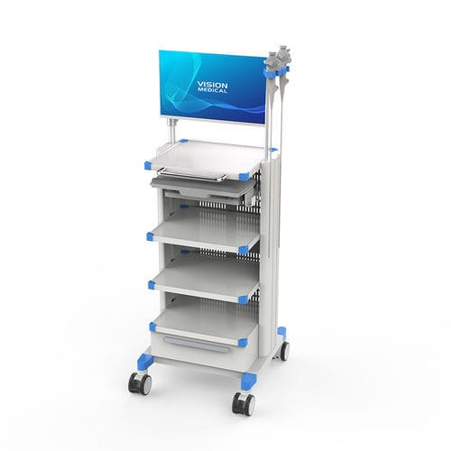 Carrello medico - VT004-28 - Dongguan Vision Technology Co., Ltd. - ospedaliero / per endoscopio / per apparecchio