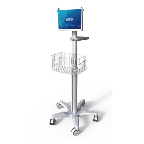 Carrello medico - VT001-22 - Dongguan Vision Technology Co., Ltd. - per monitor / per apparecchio / con cestello