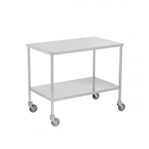 Tavolo da lavoro - 60.802033 - Mdose - rettangolare / su rotelle / in acciaio inossidabile