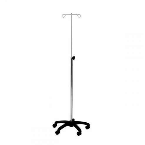 Asta portaflebo con rotelle - 53933 - Mdose - 2 ganci / in acciaio inossidabile