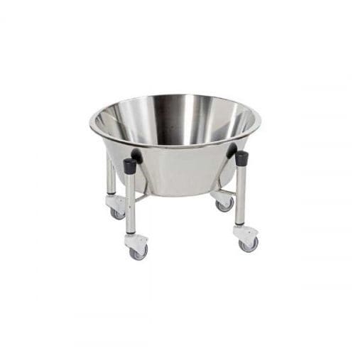 Porta-catino con rotelle - 60.801057 - Mdose - in acciaio inossidabile
