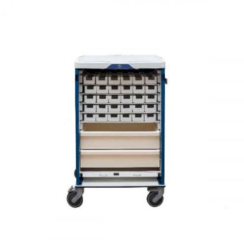 Carrello medico - NOVELO 9 - Mdose - portamedicinali / con cassetti / con contenitori