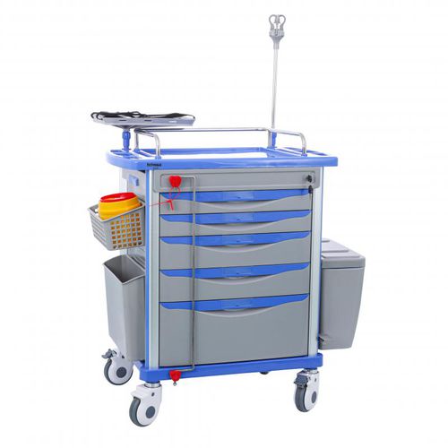 Carrello ospedaliero - TC4001D - Bellamoon Medical - di emergenza / per apparecchio / portabombole di ossigeno
