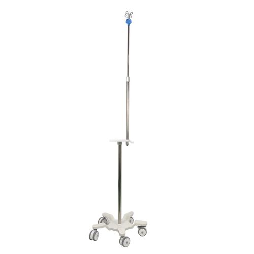 Asta portaflebo con rotelle - OR9008A - Bellamoon Medical - 4 ganci / in acciaio inossidabile
