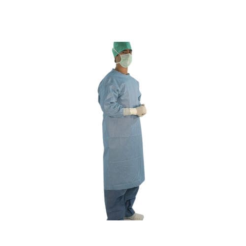 Camice chirurgico unisex - Reinforced - EuroMed - monouso / impermeabile / blu