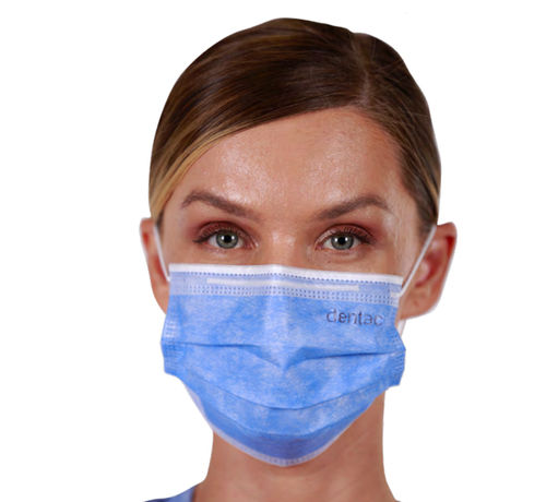Mascherina chirurgica di tipo I - DC2031 - Dentac - livello 1 / per adulti / blu